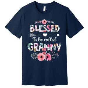 Blessed To Be Called Granny Funny Granny Mother's Day Premium T-Shirt