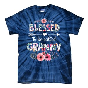 Blessed To Be Called Granny Funny Granny Mother's Day Tie-Dye T-Shirt