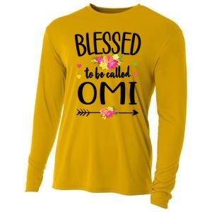 Blessed To Be Called Omi Grandma Omi Grandmother Gift Cooling Performance Long Sleeve Crew