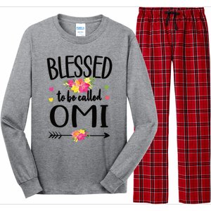 Blessed To Be Called Omi Grandma Omi Grandmother Gift Long Sleeve Pajama Set