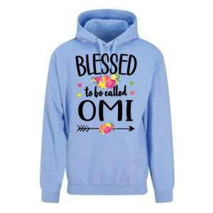 Blessed To Be Called Omi Grandma Omi Grandmother Gift Unisex Surf Hoodie