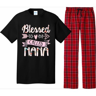 Blessed To Be Called Nana MotherS Day Grandma Women Gift Pajama Set