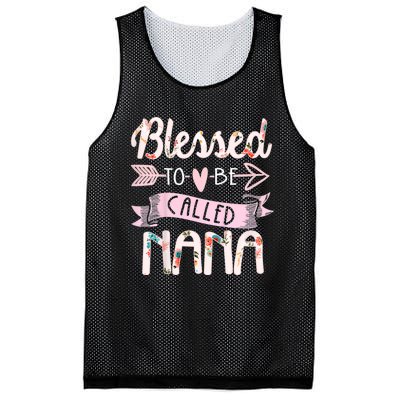 Blessed To Be Called Nana MotherS Day Grandma Women Gift Mesh Reversible Basketball Jersey Tank