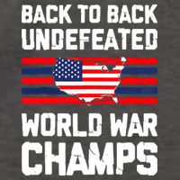 Back To Back Undefeated World War Champs 4th Of July Vector Backpack