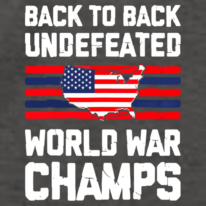 Back To Back Undefeated World War Champs 4th Of July Vector Backpack