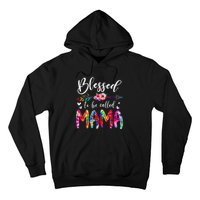 Blessed To Be Called Mom & Mama Floral Tie Dye Mother's Day Hoodie