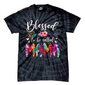 Blessed To Be Called Mom & Mama Floral Tie Dye Mother's Day Tie-Dye T-Shirt