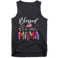 Blessed To Be Called Mom & Mama Floral Tie Dye Mother's Day Tank Top