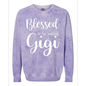 Blessed To Be Called Gigi Colorblast Crewneck Sweatshirt