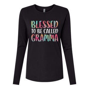 Blessed To Be Called Gramma Funny Gift Mother's Day Gift Womens Cotton Relaxed Long Sleeve T-Shirt