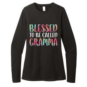 Blessed To Be Called Gramma Funny Gift Mother's Day Gift Womens CVC Long Sleeve Shirt