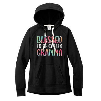 Blessed To Be Called Gramma Funny Gift Mother's Day Gift Women's Fleece Hoodie