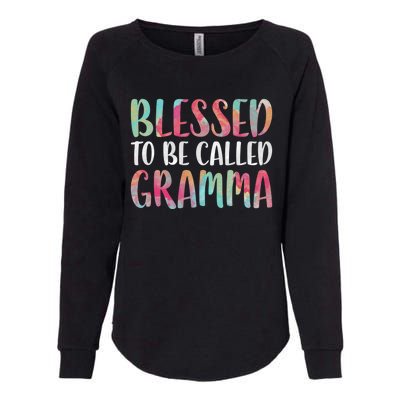 Blessed To Be Called Gramma Funny Gift Mother's Day Gift Womens California Wash Sweatshirt