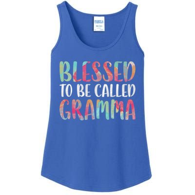 Blessed To Be Called Gramma Funny Gift Mother's Day Gift Ladies Essential Tank