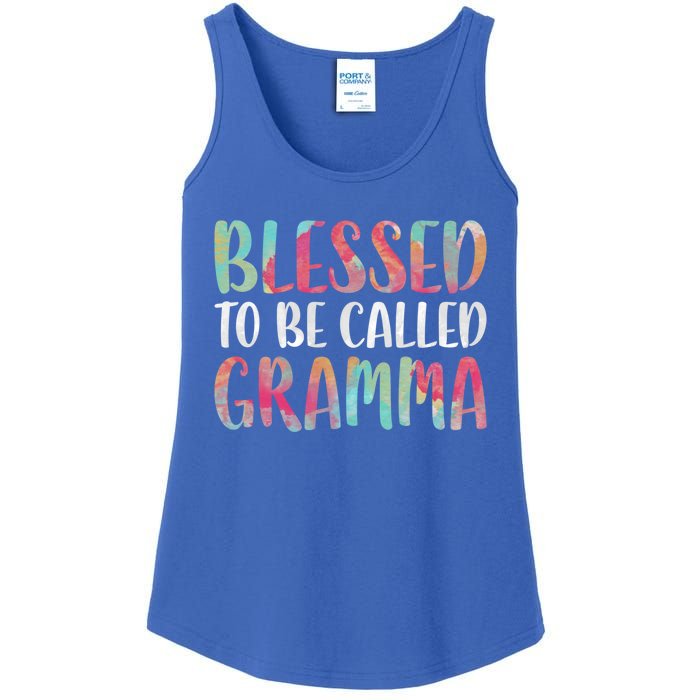 Blessed To Be Called Gramma Funny Gift Mother's Day Gift Ladies Essential Tank