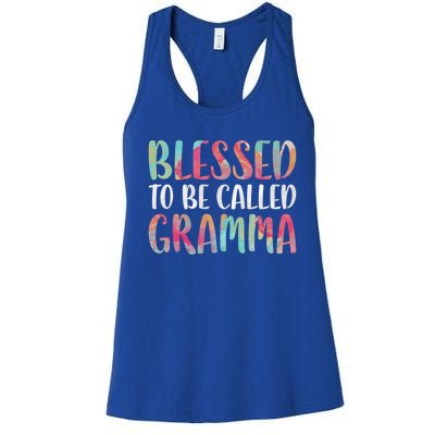 Blessed To Be Called Gramma Funny Gift Mother's Day Gift Women's Racerback Tank