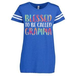 Blessed To Be Called Gramma Funny Gift Mother's Day Gift Enza Ladies Jersey Football T-Shirt