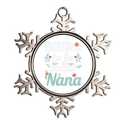 Blessed To Be Called Nana Metallic Star Ornament