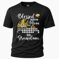 Blessed To Be Called Mom And Grandma Sunflower Gnome Cooling Performance Crew T-Shirt