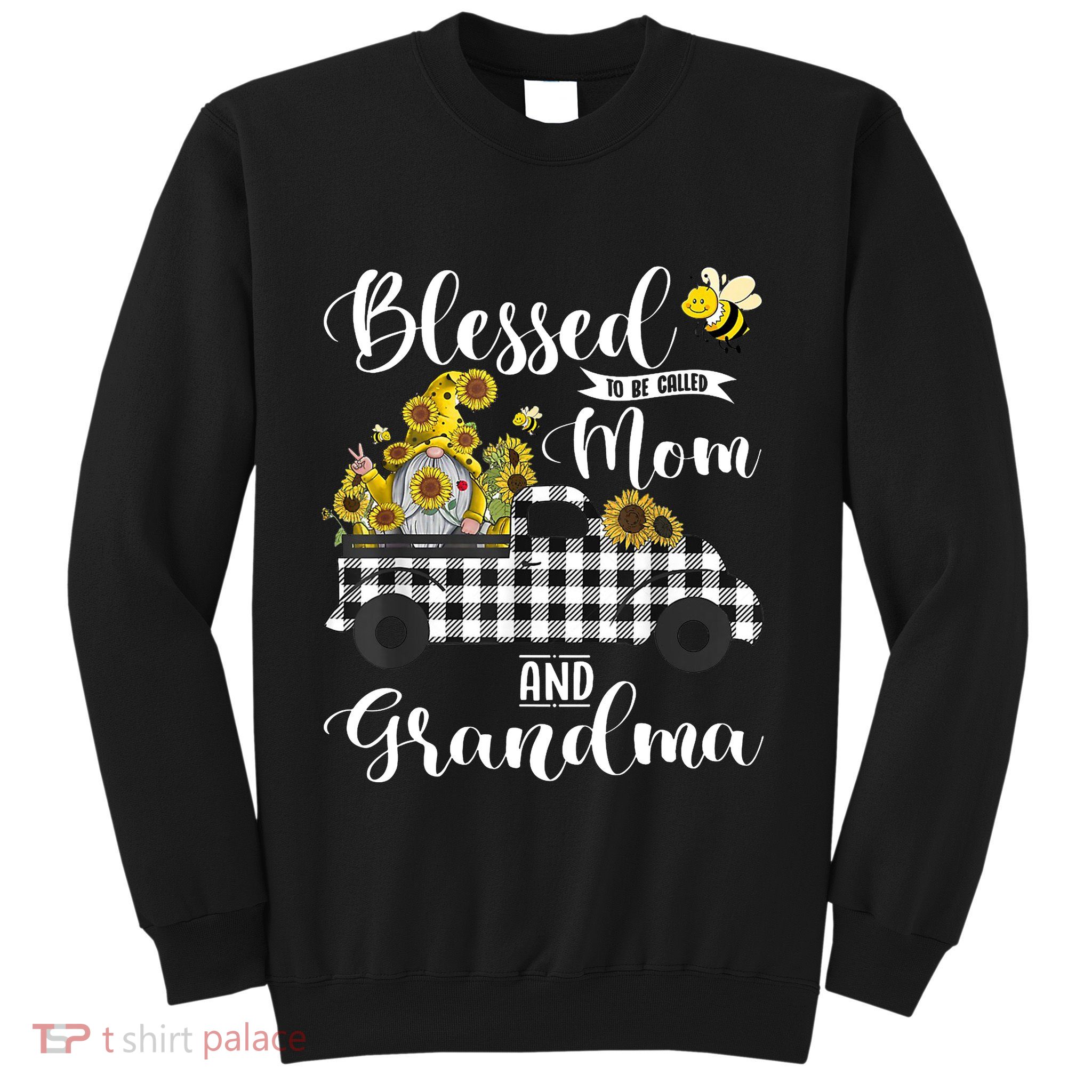 Blessed To Be Called Mom And Grandma Sunflower Gnome Sweatshirt