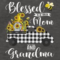 Blessed To Be Called Mom And Grandma Sunflower Gnome Vector Backpack