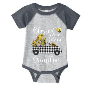 Blessed To Be Called Mom And Grandma Sunflower Gnome Infant Baby Jersey Bodysuit