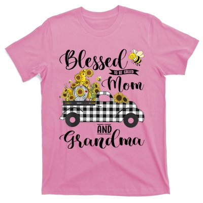 Blessed To Be Called Mom And Grandma Sunflower Gnome T-Shirt