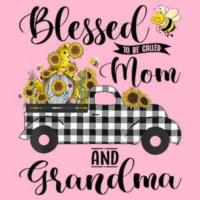 Blessed To Be Called Mom And Grandma Sunflower Gnome T-Shirt