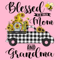 Blessed To Be Called Mom And Grandma Sunflower Gnome Visor