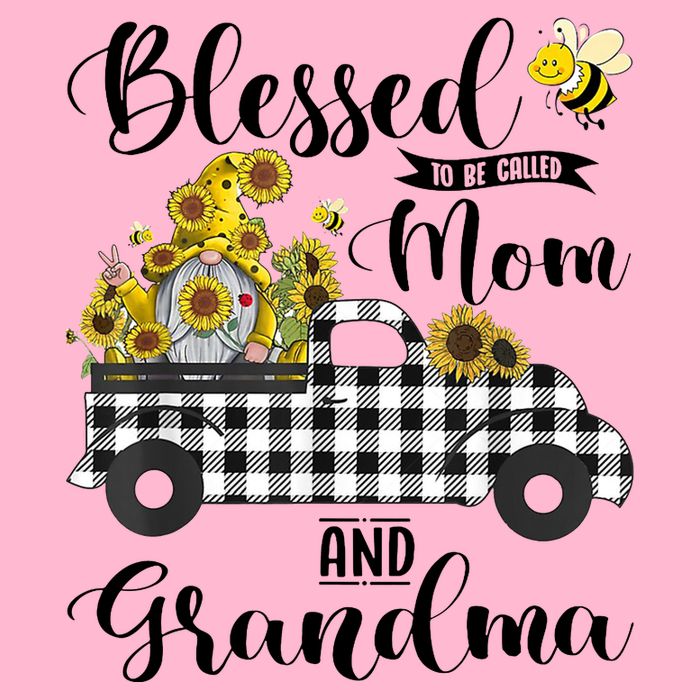 Blessed To Be Called Mom And Grandma Sunflower Gnome Visor