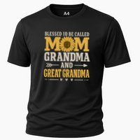 Blessed to Be Called Mom, Grandma, and Great Grandma Cooling Performance Crew T-Shirt