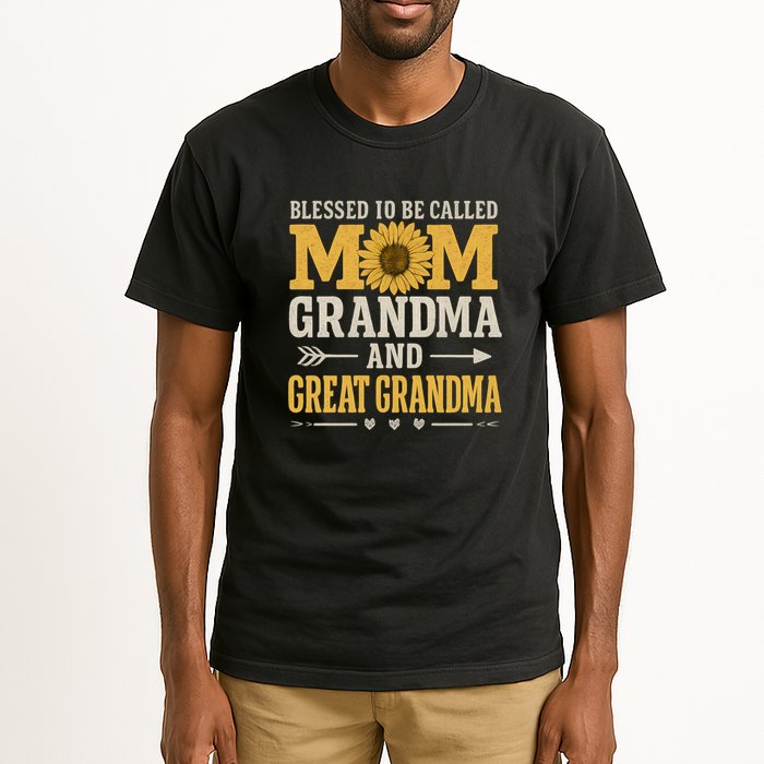 Blessed to Be Called Mom, Grandma, and Great Grandma Tall T-Shirt