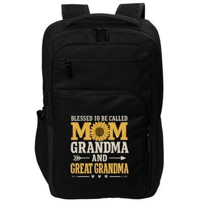 Blessed to Be Called Mom, Grandma, and Great Grandma Impact Tech Backpack