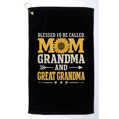 Blessed to Be Called Mom, Grandma, and Great Grandma Golf Towel