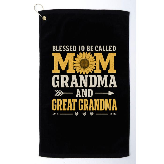 Blessed to Be Called Mom, Grandma, and Great Grandma Golf Towel