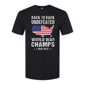 Back To Back Undefeated World War Champs American Softstyle CVC T-Shirt