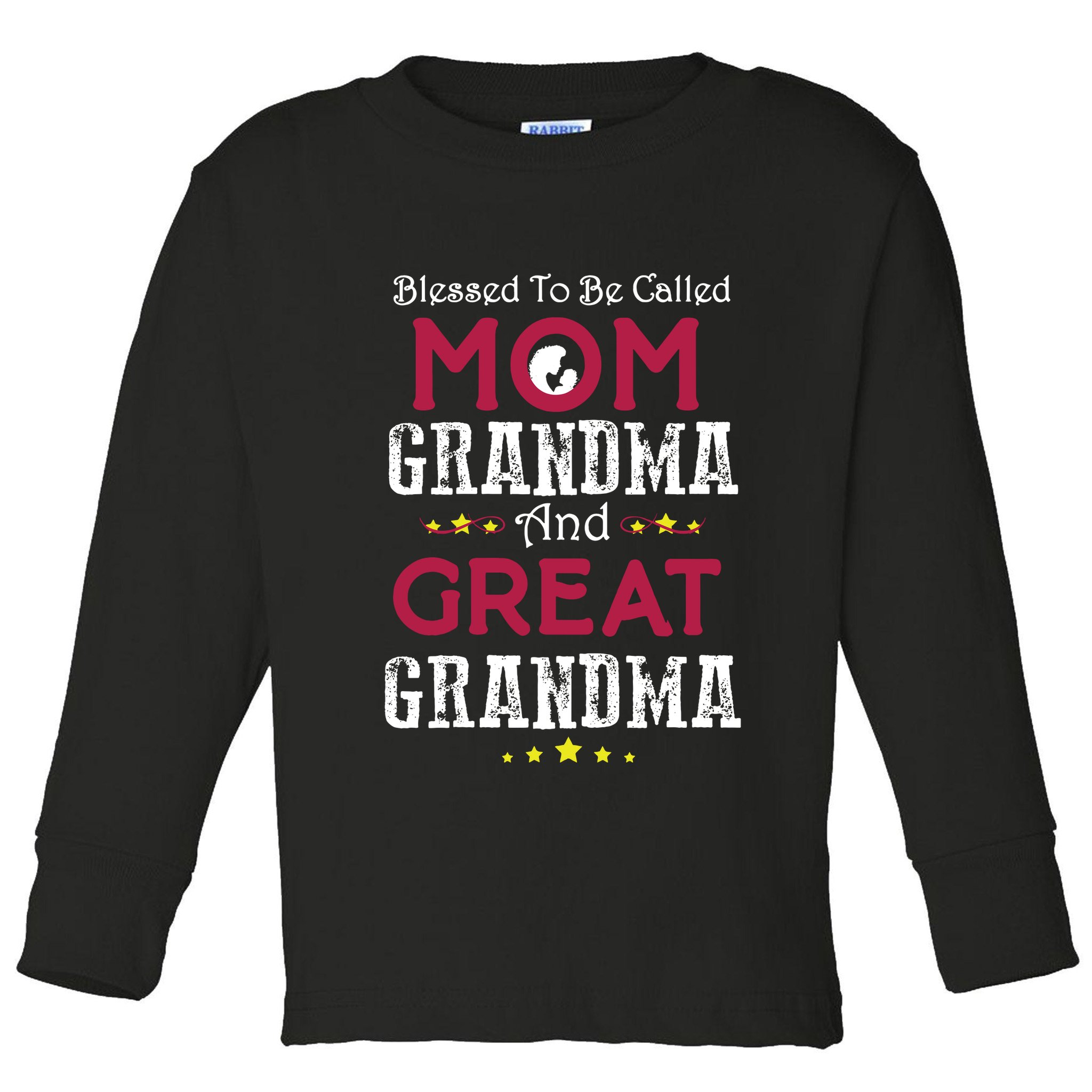Blessed To Be Called Mom Grandma And Great Grandma Toddler Long Sleeve Shirt