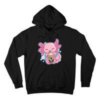 Boba Tea Bubble Tea Milk Tea Anime Axolotl Tall Hoodie