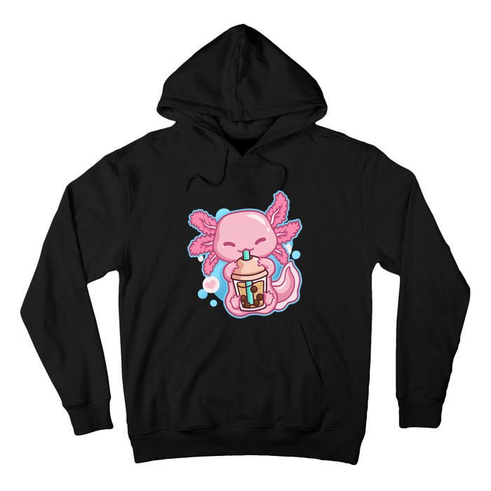 Boba Tea Bubble Tea Milk Tea Anime Axolotl Tall Hoodie