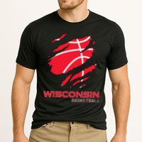 Basketball The Badger State Home Wisconsin Hoops Cooling Performance Crew T-Shirt