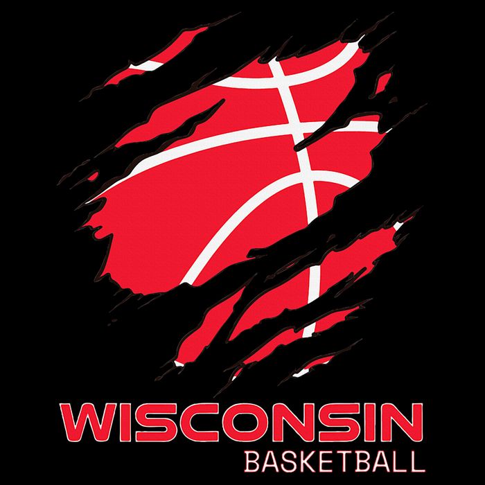 Basketball The Badger State Home Wisconsin Hoops Cooling Performance Crew T-Shirt