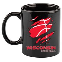 Basketball The Badger State Home Wisconsin Hoops 11oz C Handle Ceramic Mug