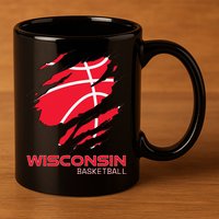 Basketball The Badger State Home Wisconsin Hoops 11oz C Handle Ceramic Mug