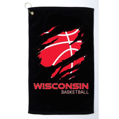 Basketball The Badger State Home Wisconsin Hoops Golf Towel