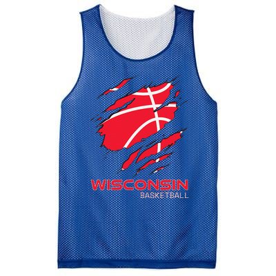 Basketball The Badger State Home Wisconsin Hoops Mesh Reversible Basketball Jersey Tank