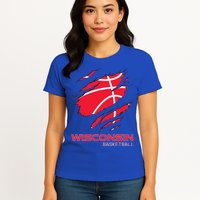 Basketball The Badger State Home Wisconsin Hoops Womens T-Shirt