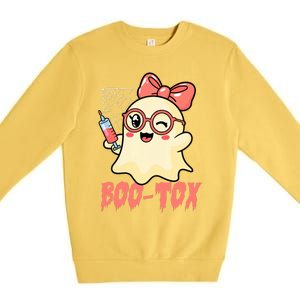 Boo Tox Boo Tox Halloween Nurse Injector Filler Botox Premium Crewneck Sweatshirt