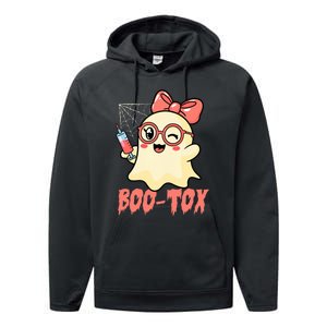 Boo Tox Boo Tox Halloween Nurse Injector Filler Botox Performance Fleece Hoodie