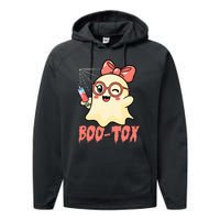 Boo Tox Boo Tox Halloween Nurse Injector Filler Botox Performance Fleece Hoodie