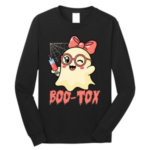 Boo Tox Boo Tox Halloween Nurse Injector Filler Botox Long Sleeve Shirt